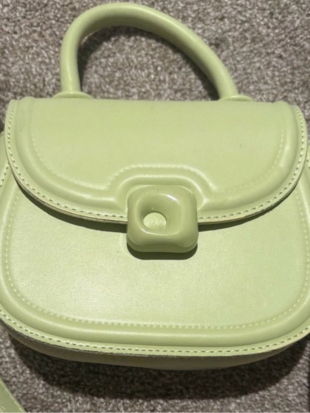 Classic Top-Handle Women’s Bag in Pale Green